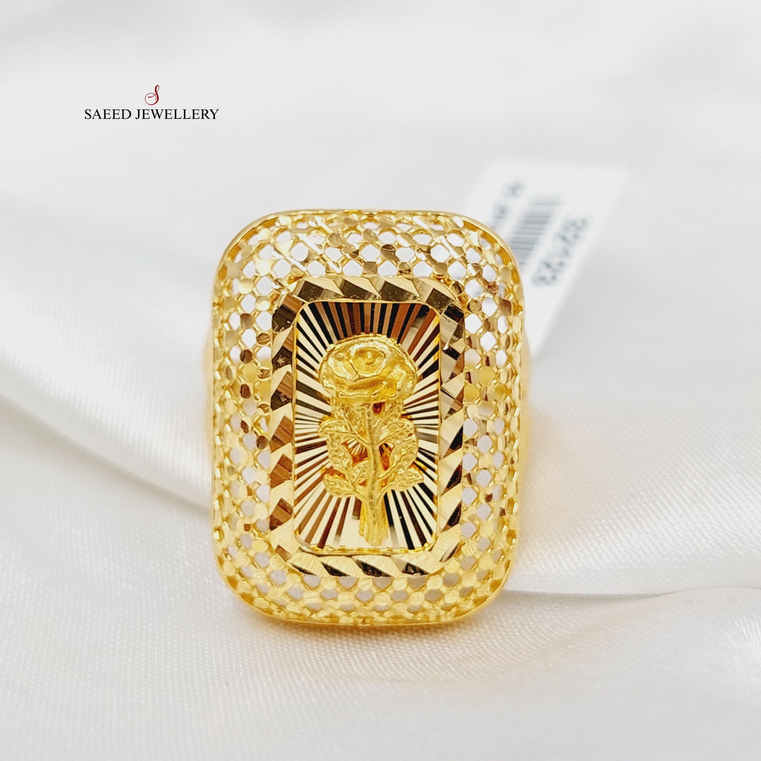 21K Gold Ounce Ring by Saeed Jewelry - Image 2