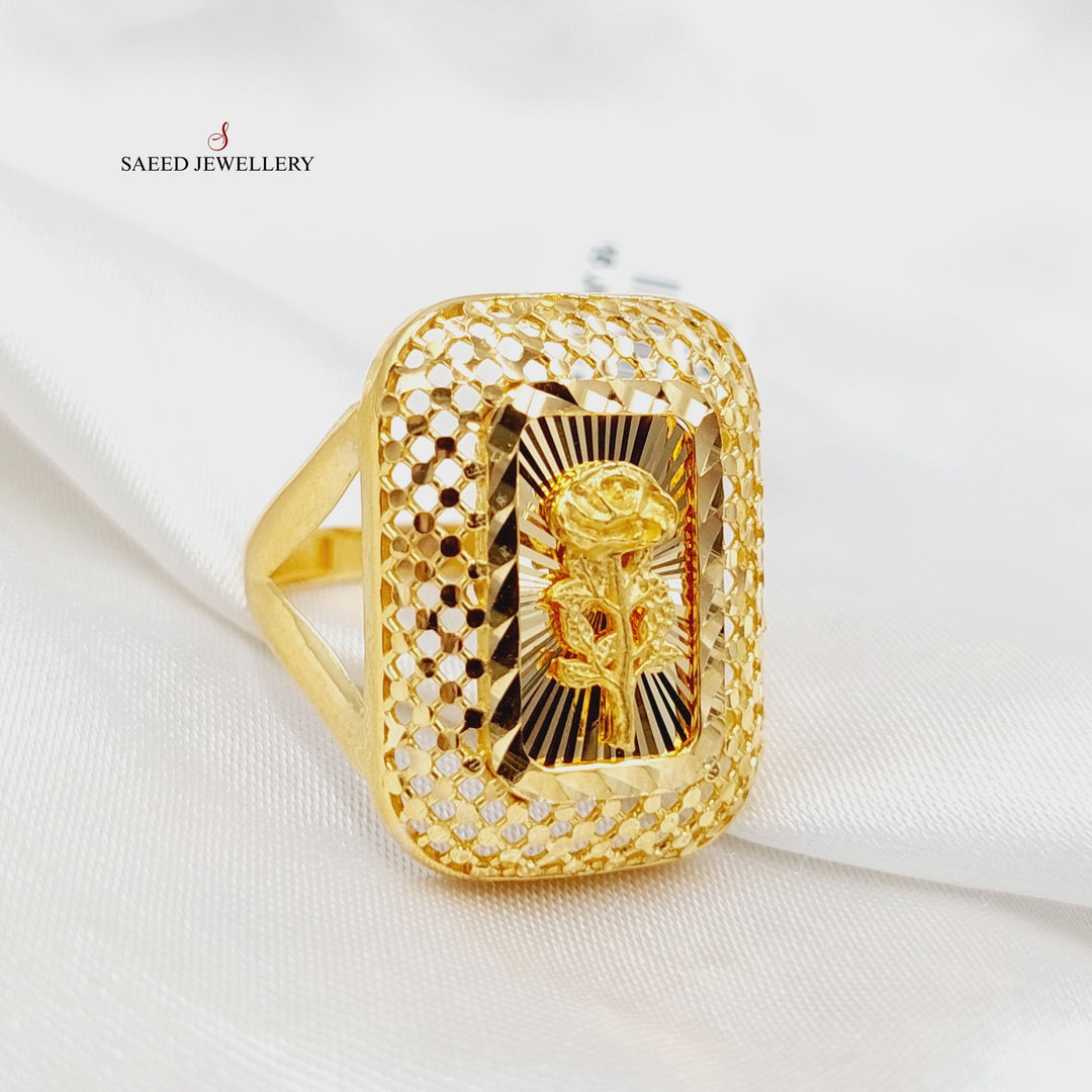 21K Gold Ounce Ring by Saeed Jewelry - Image 3