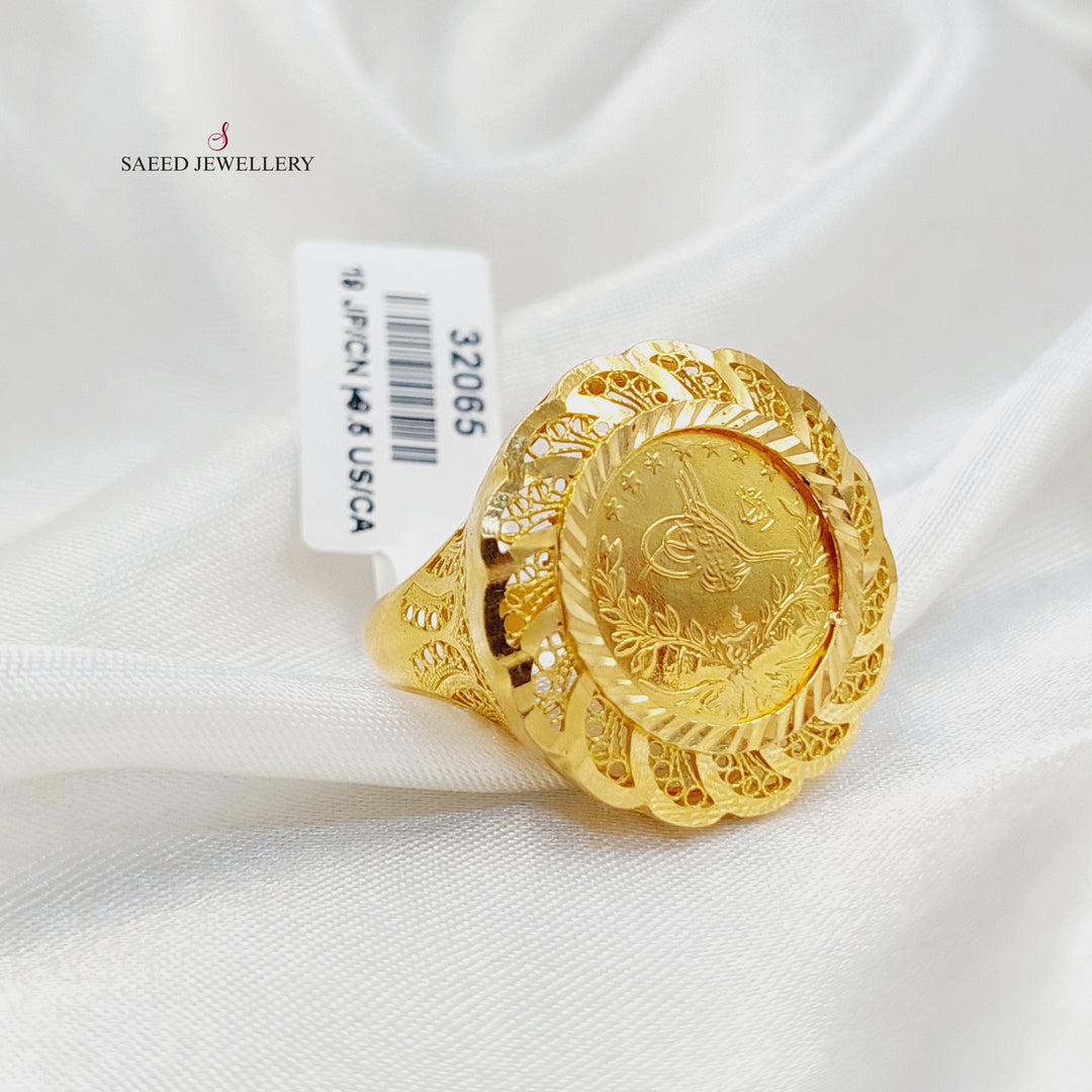 21K Gold Rashadi Ring by Saeed Jewelry - Image 4