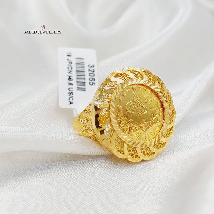 21K Gold Rashadi Ring by Saeed Jewelry - Image 4