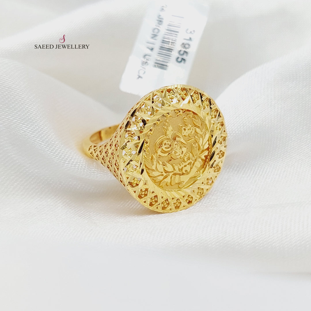 21K Gold Rashadi Ring by Saeed Jewelry - Image 1