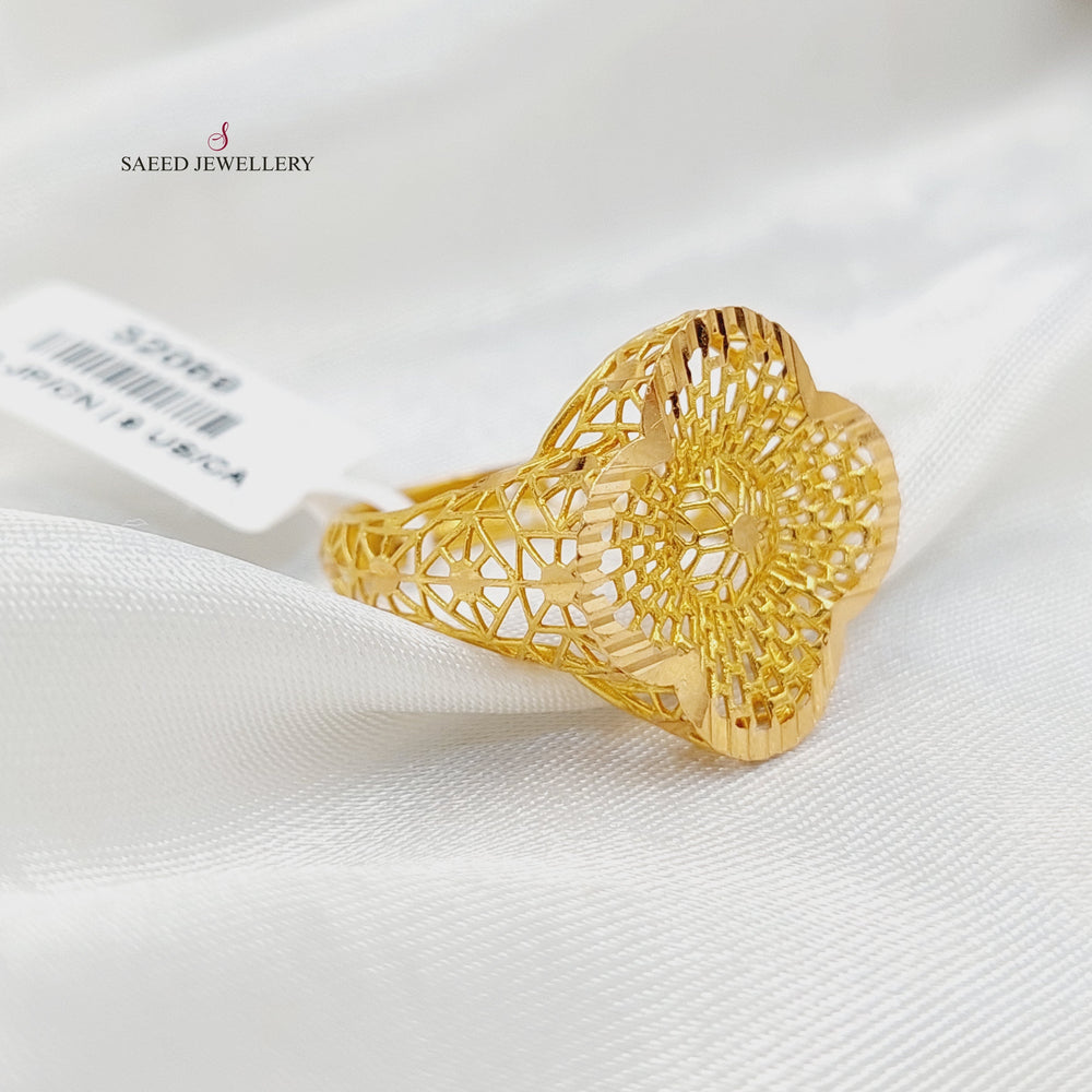 21K Gold Rose Ring by Saeed Jewelry - Image 2