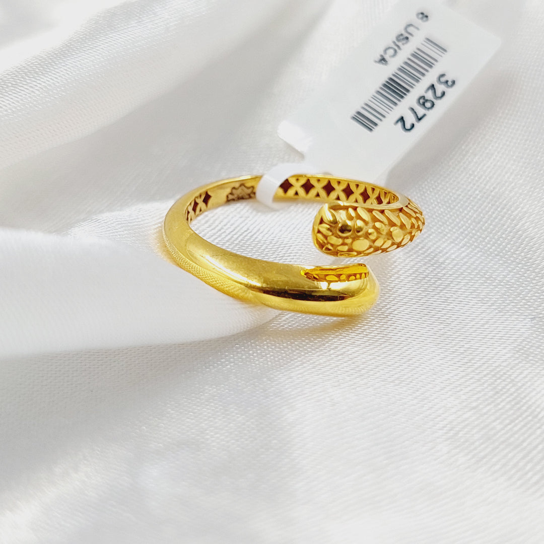 21K Gold Snake Ring by Saeed Jewelry - Image 3