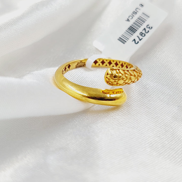 21K Gold Snake Ring by Saeed Jewelry - Image 3