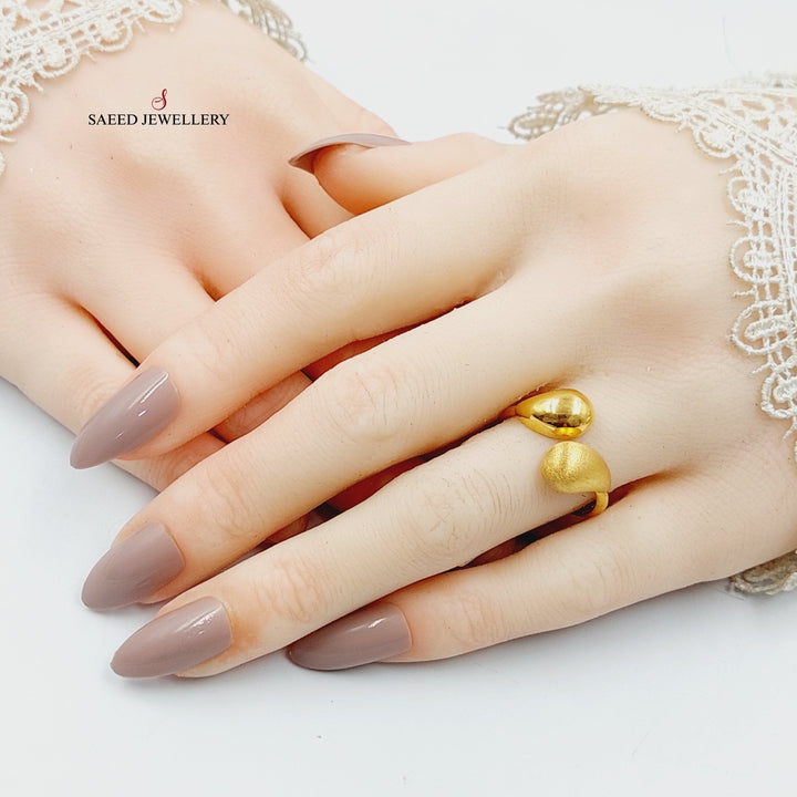 21K Gold Tears Ring by Saeed Jewelry - Image 4