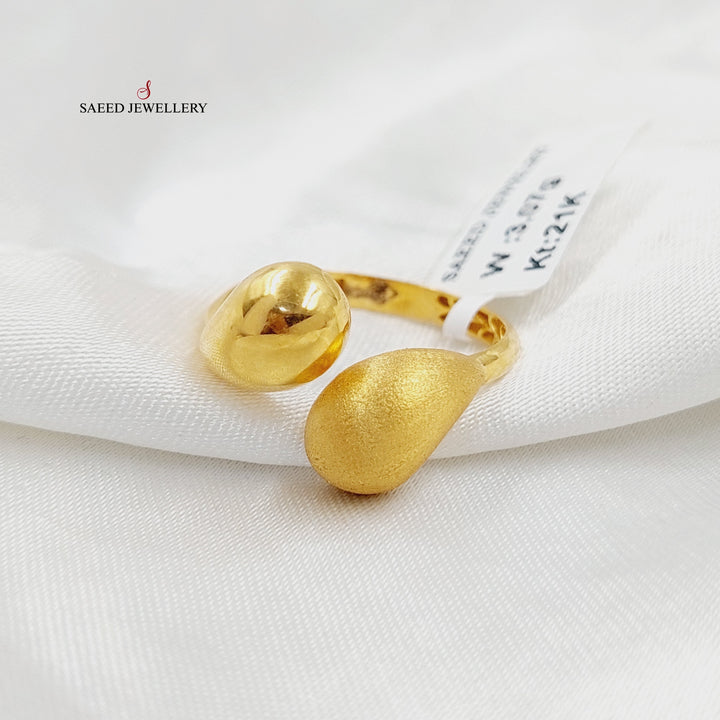 21K Gold Tears Ring by Saeed Jewelry - Image 3