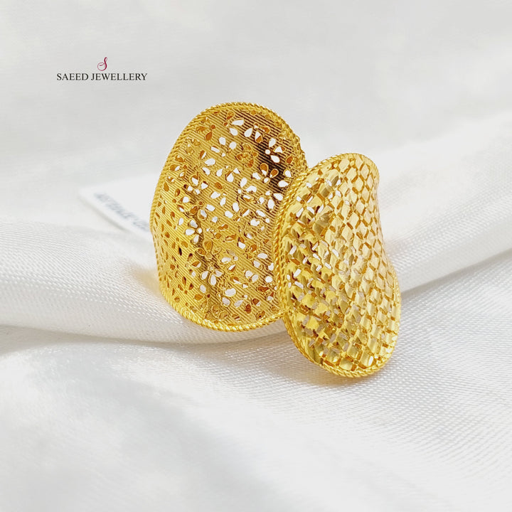 21K Gold Wings Ring by Saeed Jewelry - Image 2