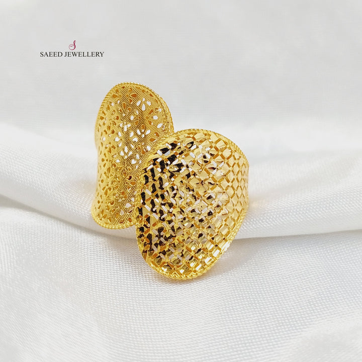 21K Gold Wings Ring by Saeed Jewelry - Image 3