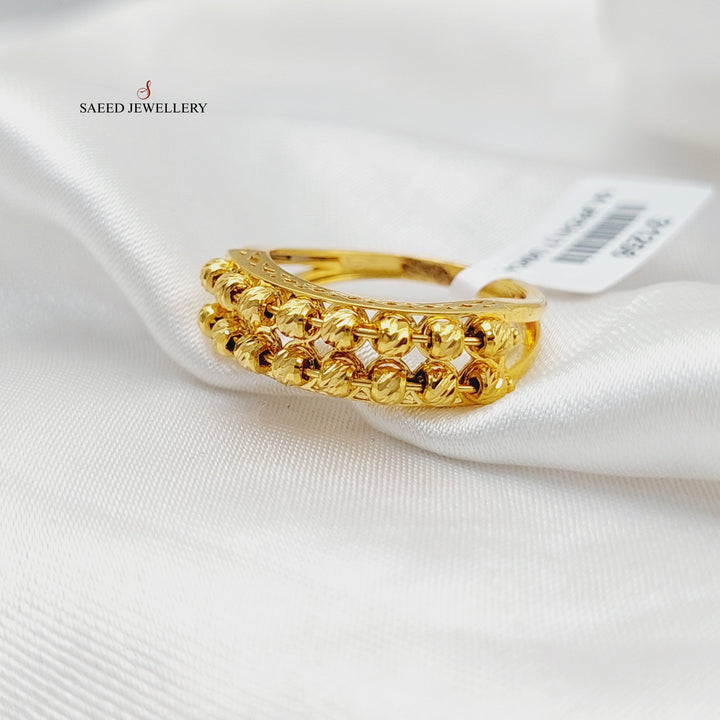 21K Gold Balls Ring by Saeed Jewelry - Image 4