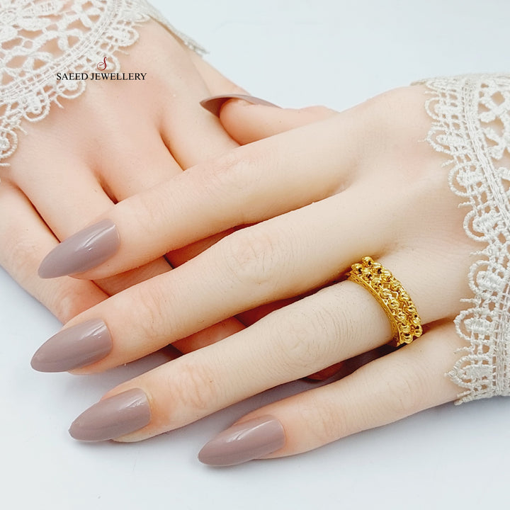 21K Gold Balls Ring by Saeed Jewelry - Image 5