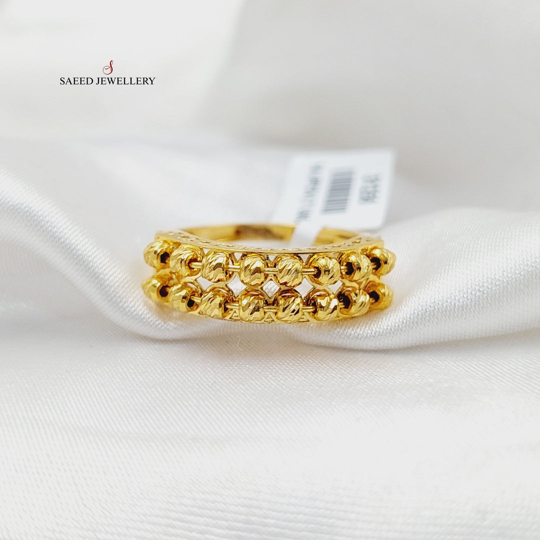 21K Gold Balls Ring by Saeed Jewelry - Image 1