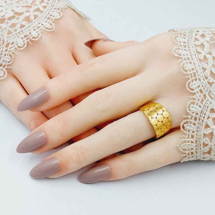 21K Gold Beehive Ring by Saeed Jewelry - Image 5