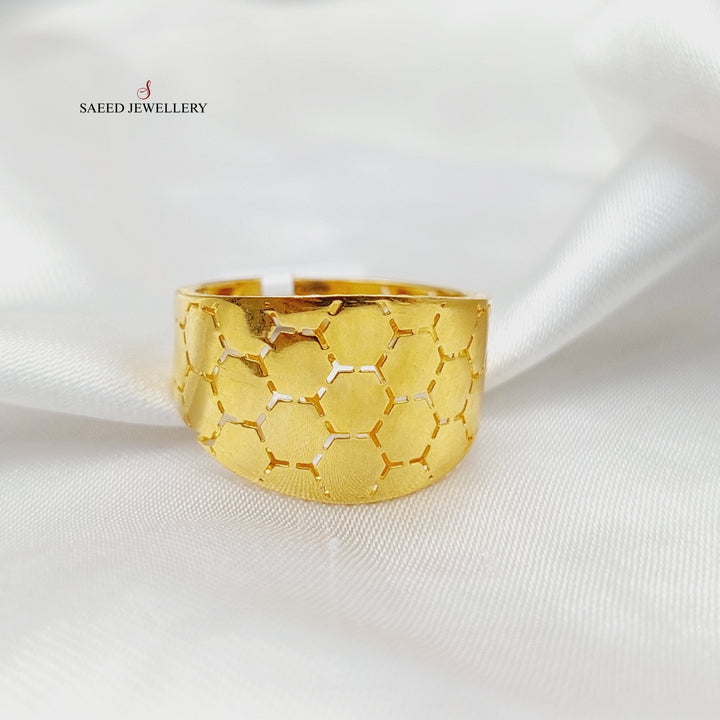 21K Gold Beehive Ring by Saeed Jewelry - Image 2