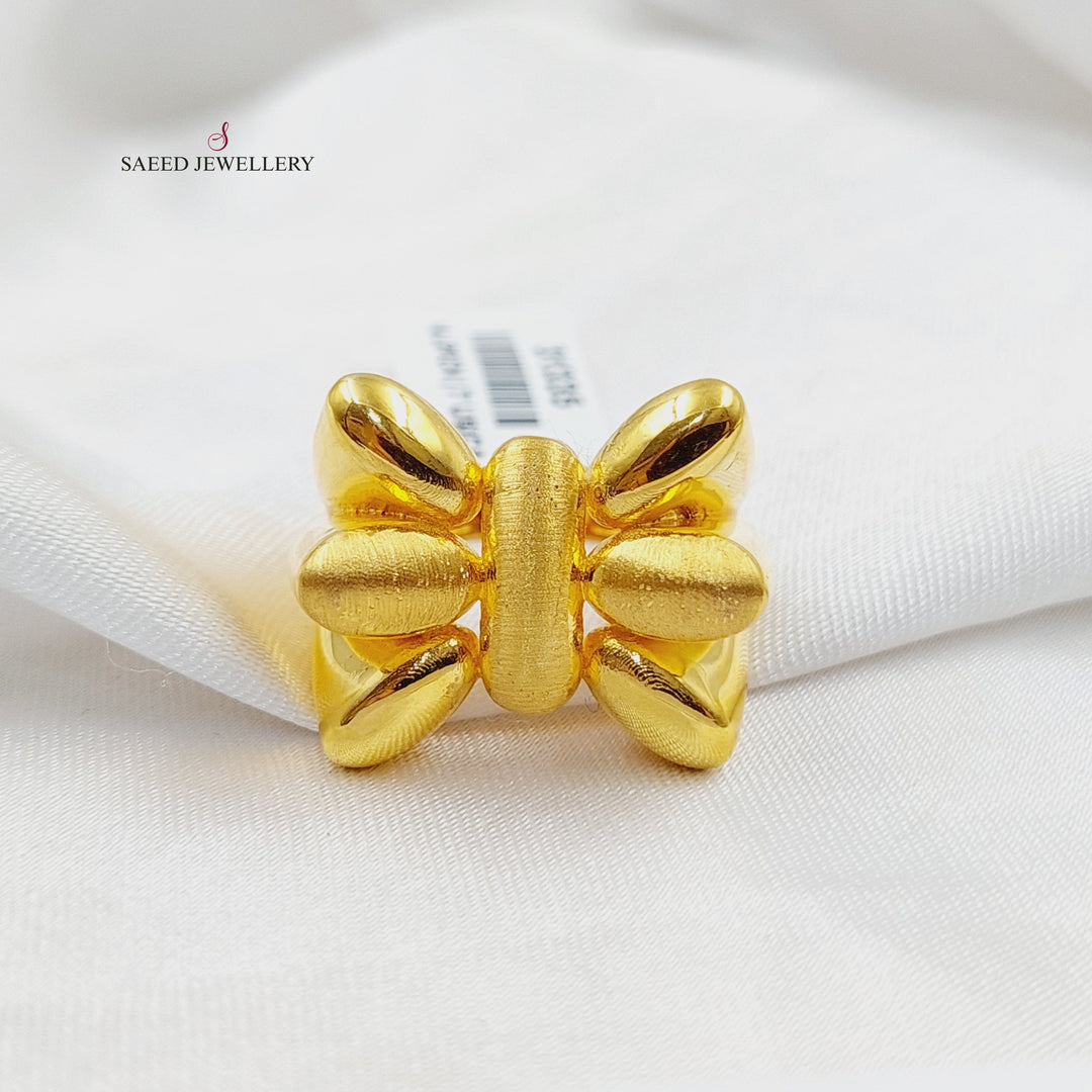 21K Gold Deluxe Tie Ring by Saeed Jewelry - Image 1