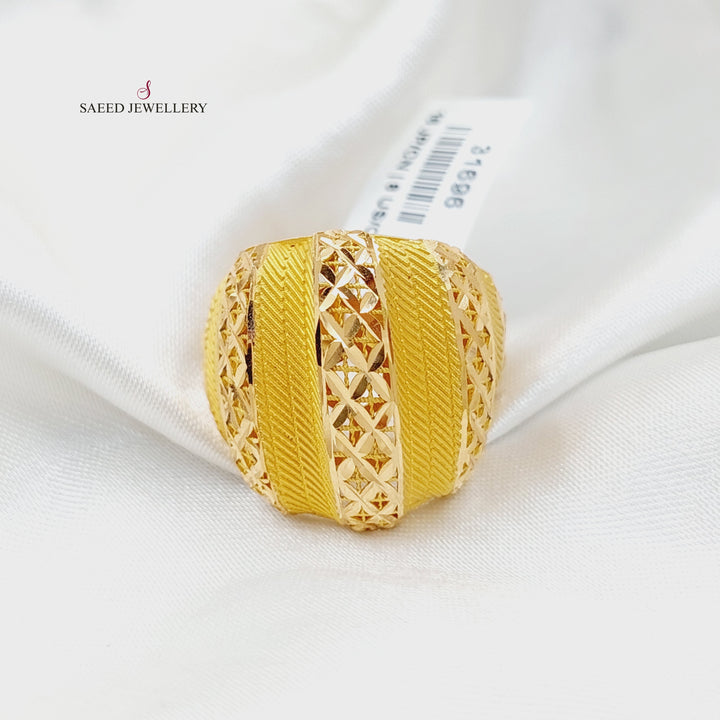 21K Gold Deluxe Turkish Ring by Saeed Jewelry - Image 1