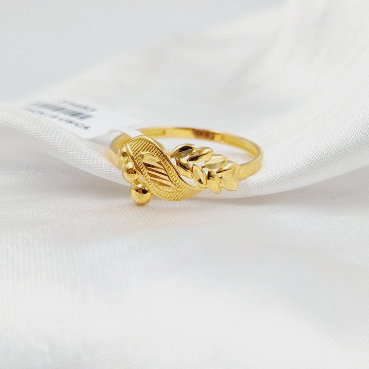 21K Gold Leaf Ring by Saeed Jewelry - Image 1