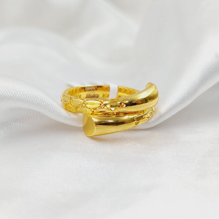 21K Gold Nail Ring by Saeed Jewelry - Image 3