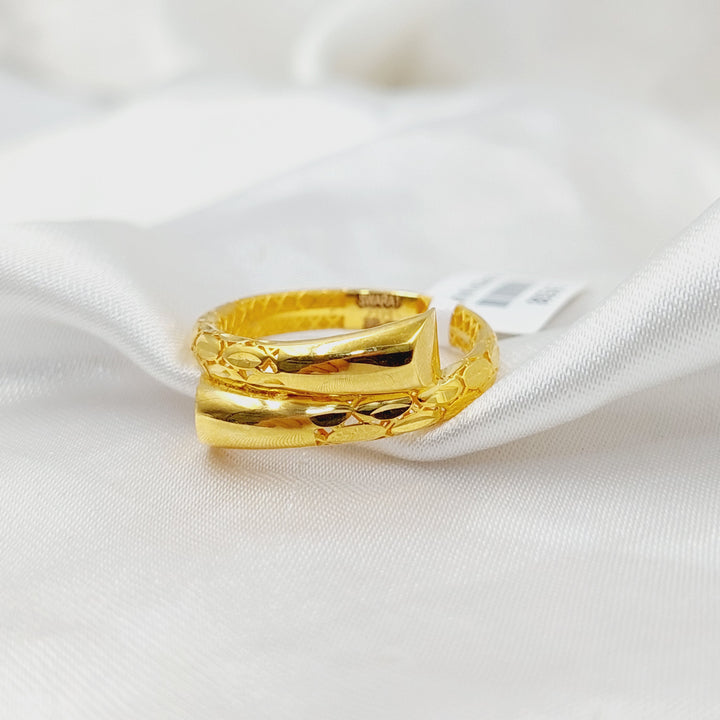 21K Gold Nail Ring by Saeed Jewelry - Image 4