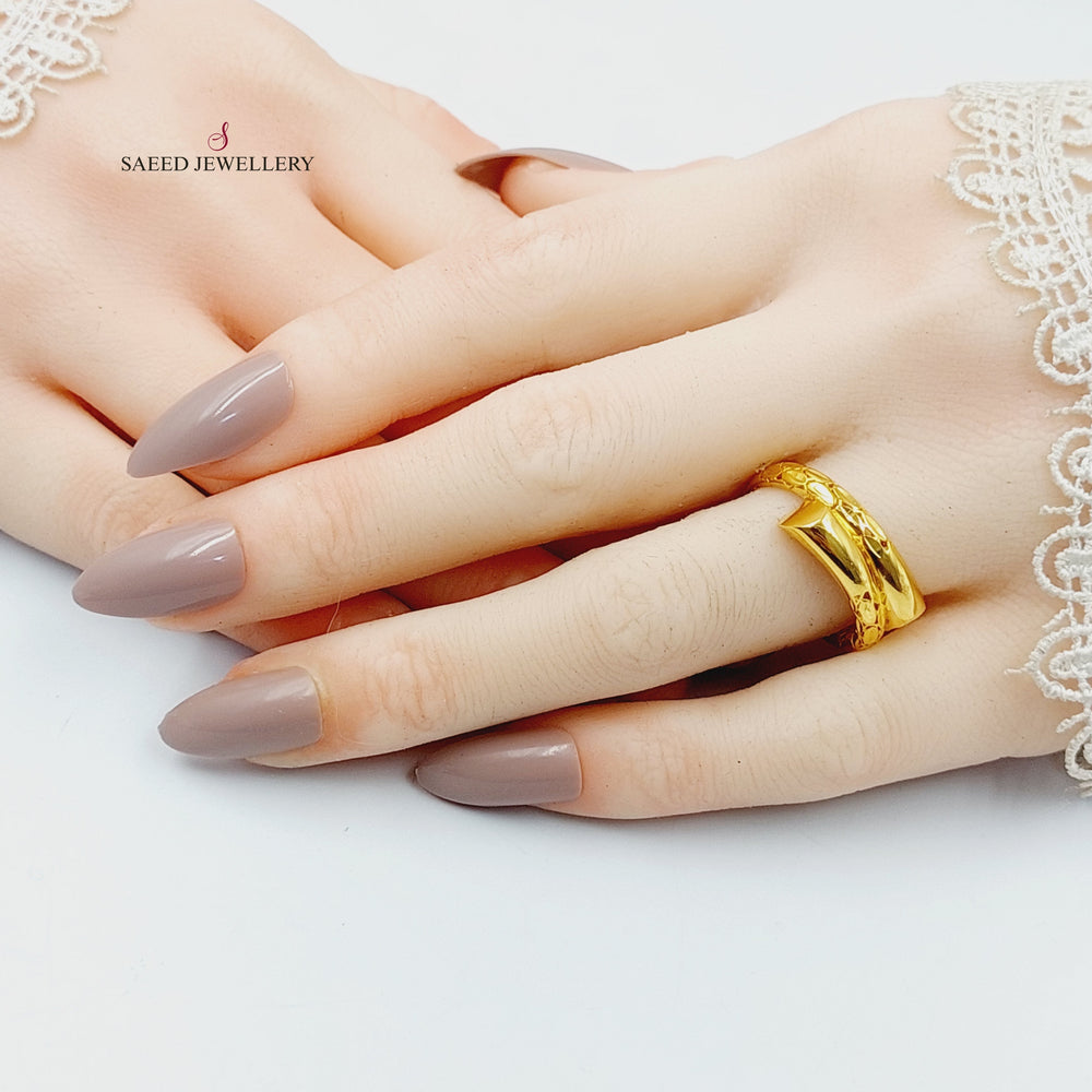 21K Gold Nail Ring by Saeed Jewelry - Image 2