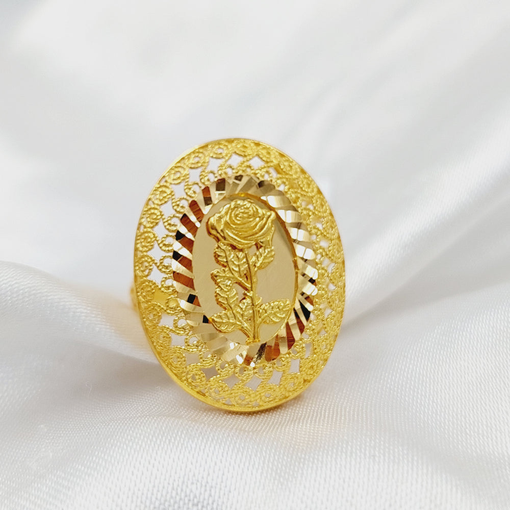 21K Gold Ounce Ring by Saeed Jewelry - Image 2