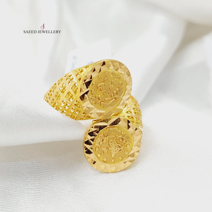 21K Gold Rashadi Ring by Saeed Jewelry - Image 1