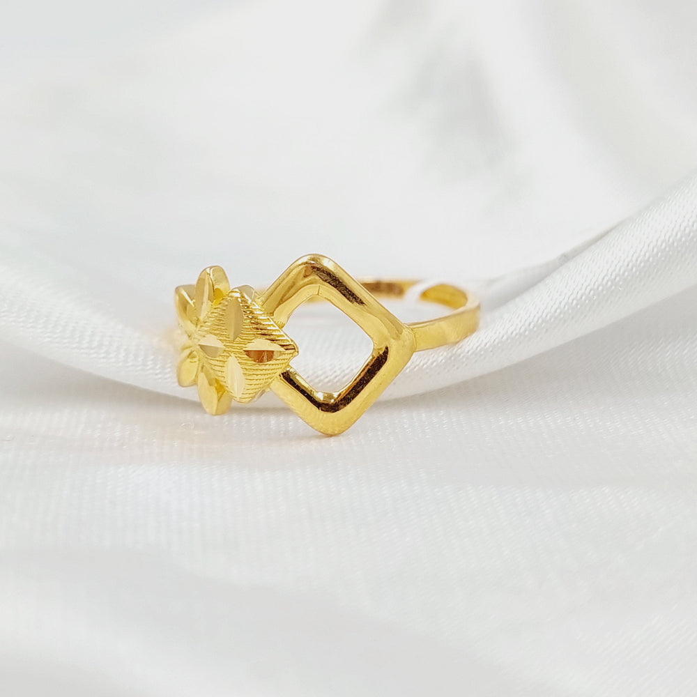 21K Gold Rose Ring by Saeed Jewelry - Image 2