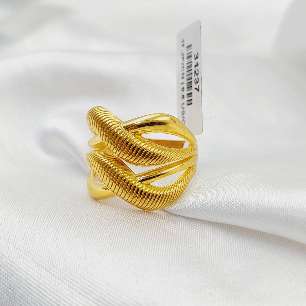 21K Gold Waves Ring by Saeed Jewelry - Image 2