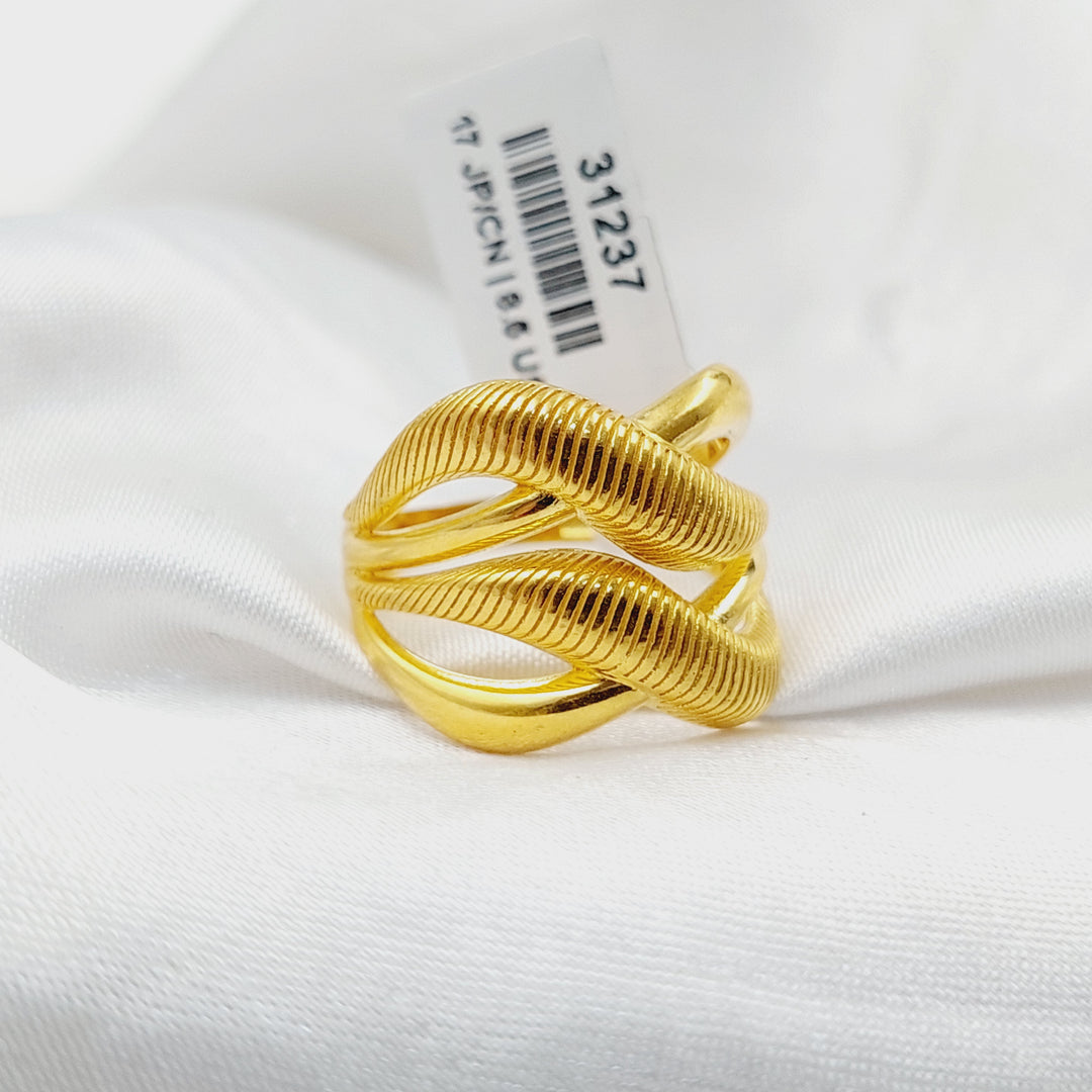 21K Gold Waves Ring by Saeed Jewelry - Image 3