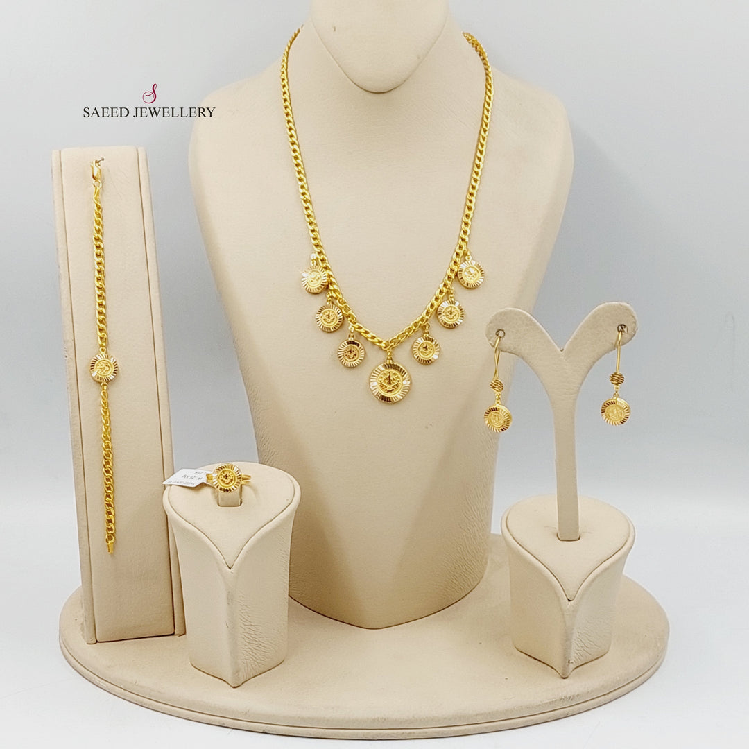 21K Gold Dandash Rashadi Set by Saeed Jewelry - Image 1