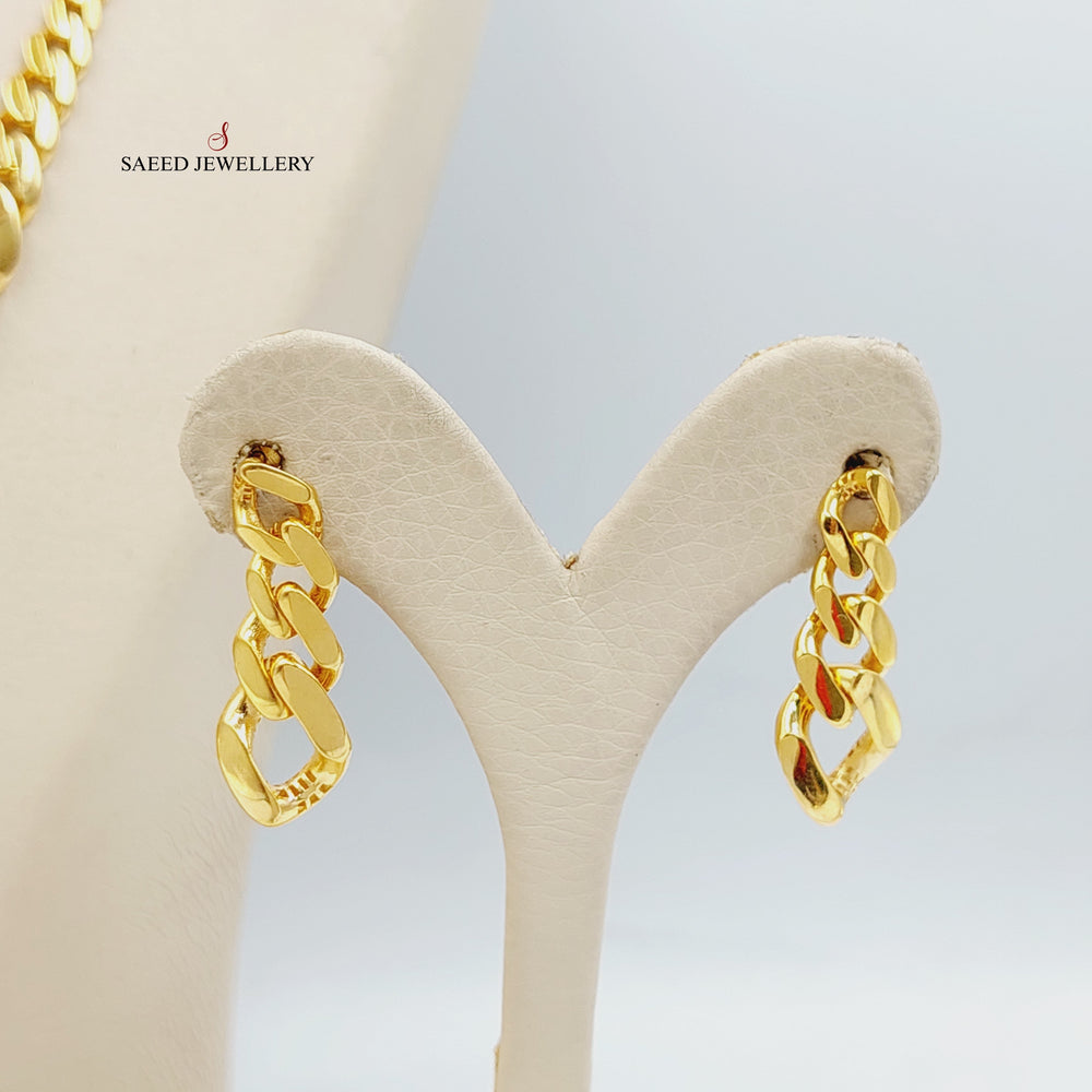 21K Gold Deluxe Cuban Links Set by Saeed Jewelry - Image 2