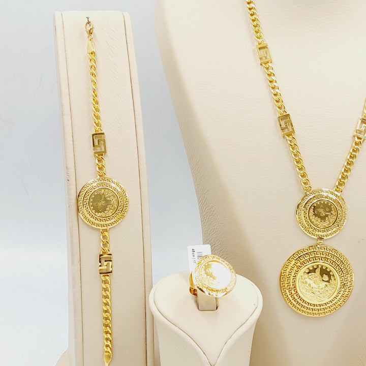 21K Gold Deluxe Rashadi Liras Set by Saeed Jewelry - Image 2