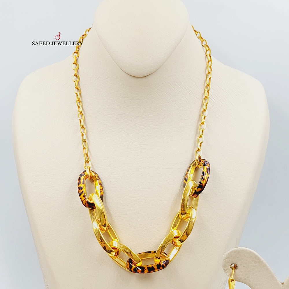 21K Gold Enameled Tiger Set by Saeed Jewelry - Image 2