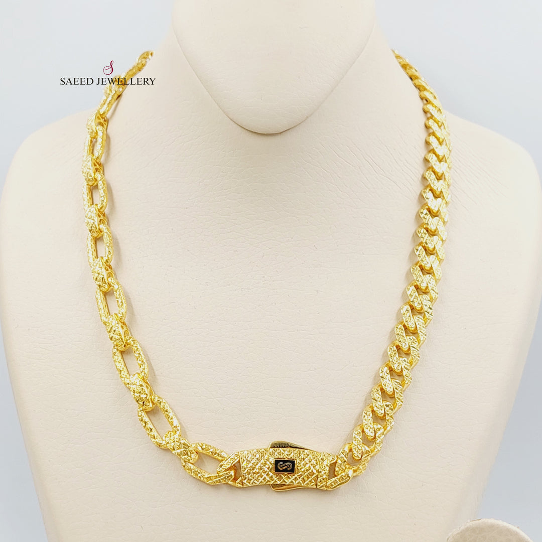 21K Gold Enameled Cuban Links Set by Saeed Jewelry - Image 5