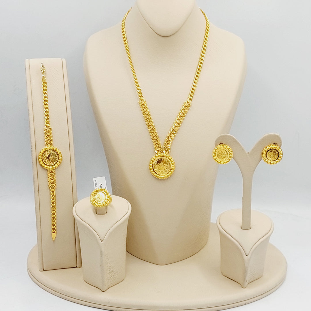 21K Gold Leaf Rashadi Set by Saeed Jewelry - Image 1