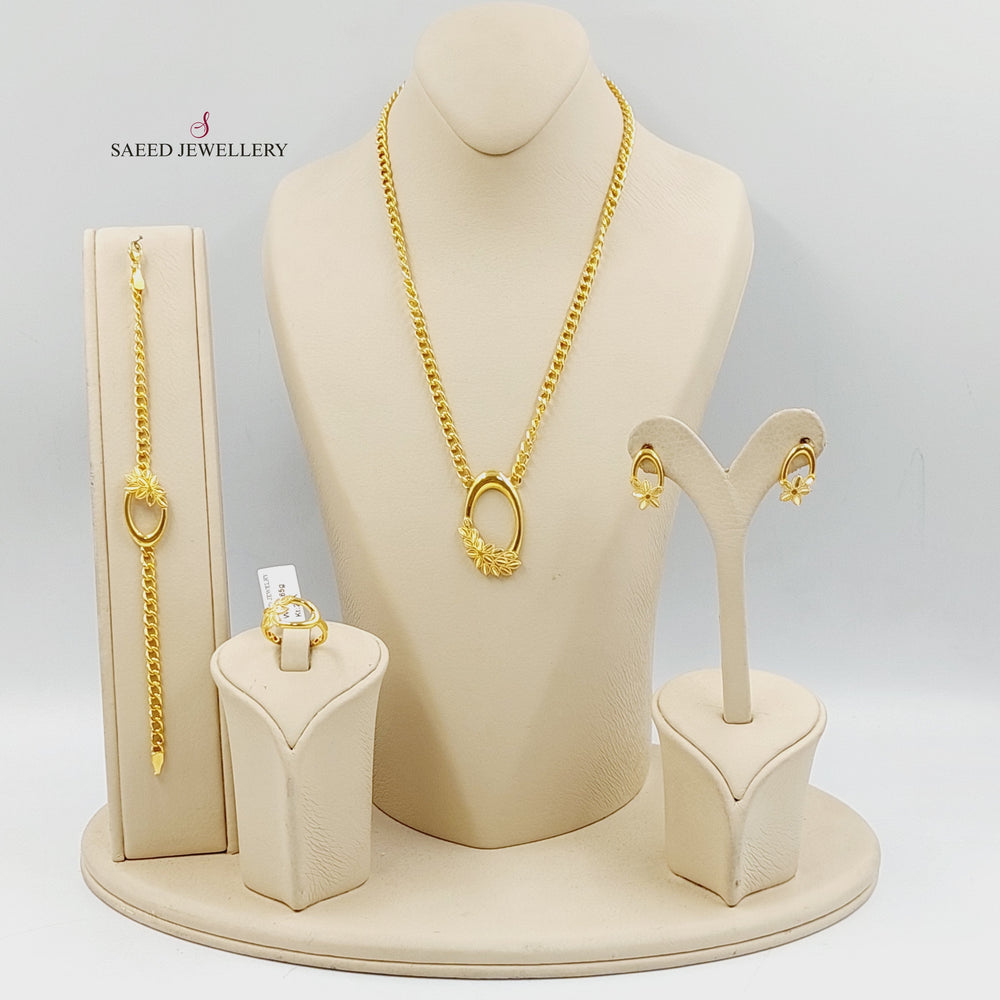 21K Gold Leaf Set by Saeed Jewelry - Image 2