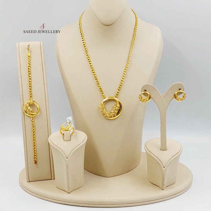 21K Gold Leaf Set by Saeed Jewelry - Image 1