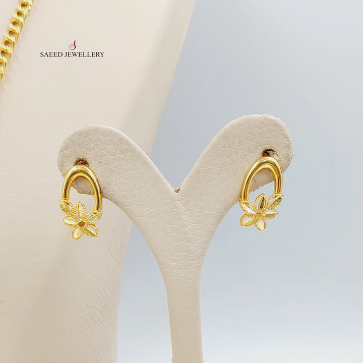 21K Gold Leaf Set by Saeed Jewelry - Image 3