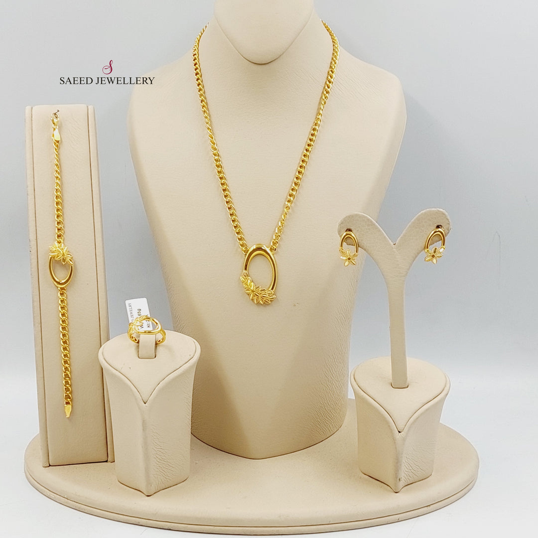 21K Gold Leaf Set by Saeed Jewelry - Image 1