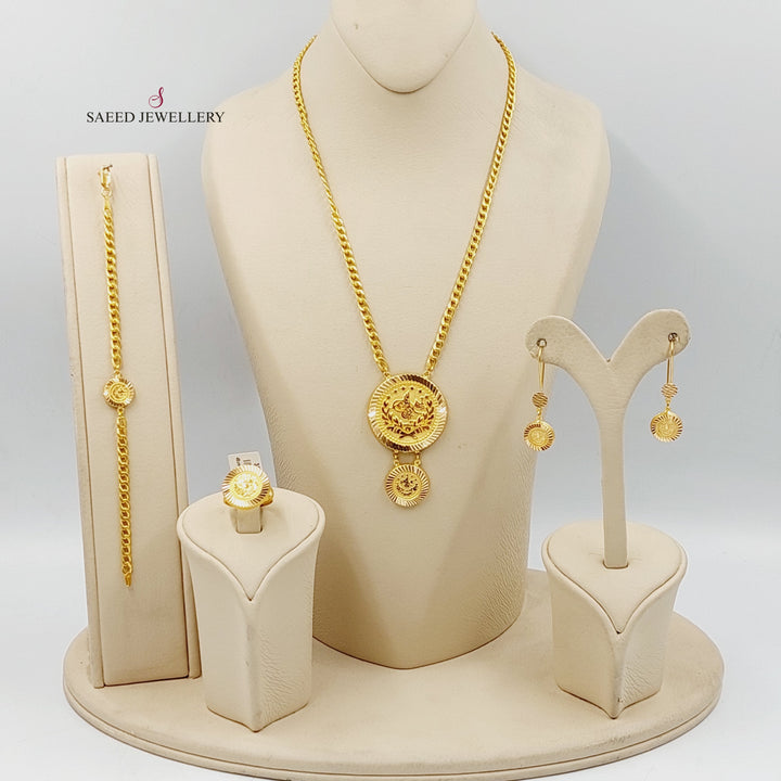 21K Gold Rashadi Set by Saeed Jewelry - Image 3