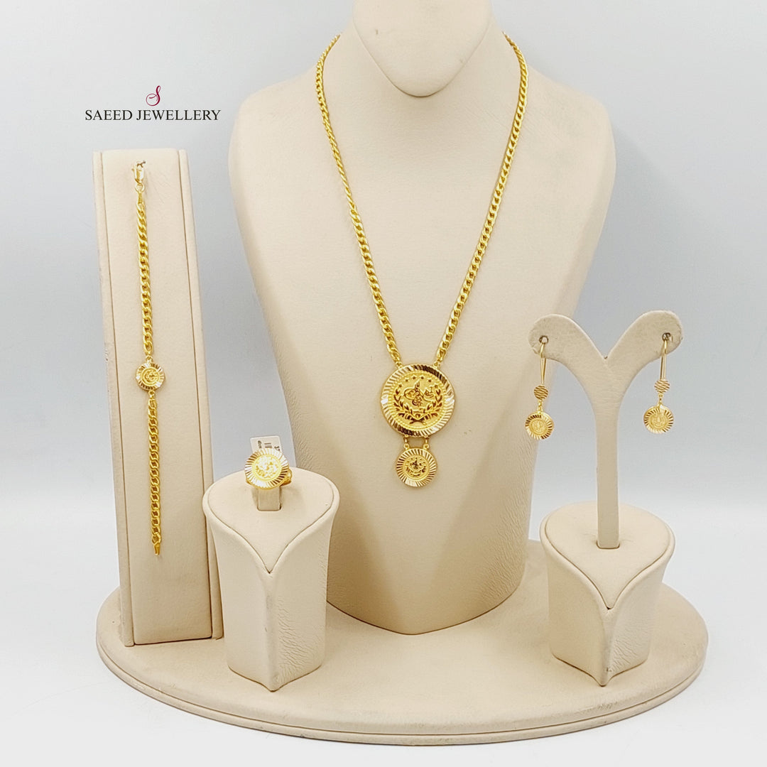 21K Gold Rashadi Set by Saeed Jewelry - Image 1