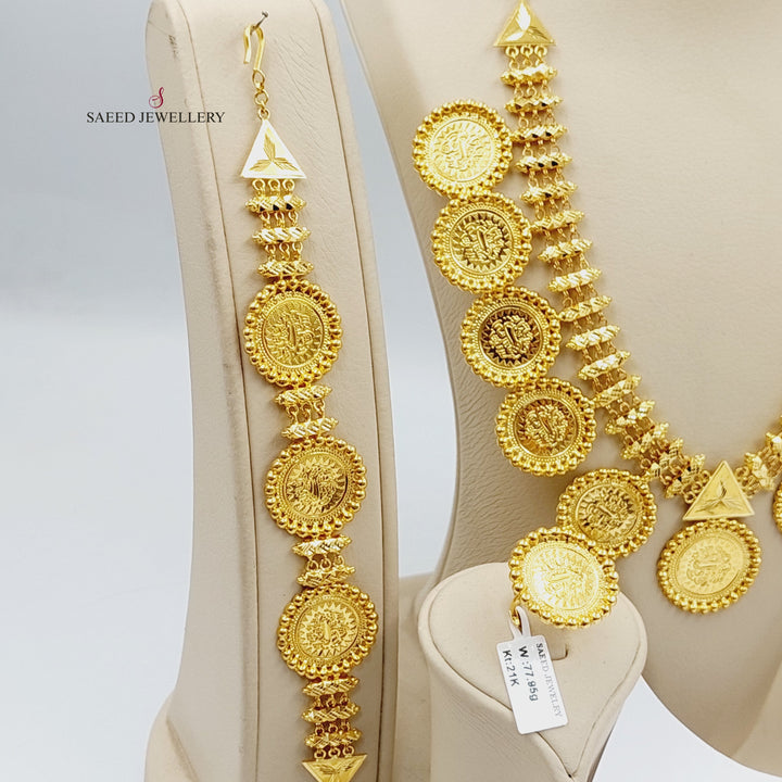 21K Gold Deluxe Rashadi Set by Saeed Jewelry - Image 3