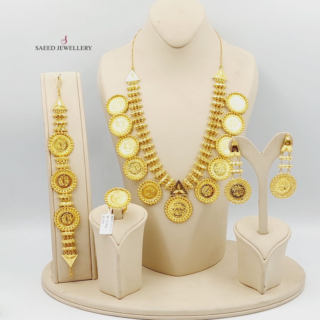 21K Gold Deluxe Rashadi Set by Saeed Jewelry - Image 1