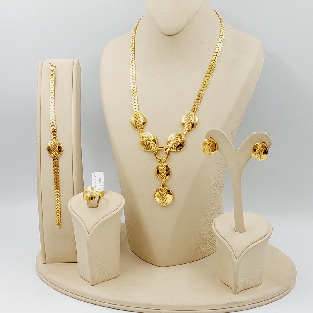 21K Gold Deluxe Spike Set by Saeed Jewelry - Image 3