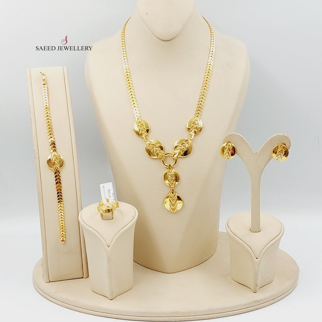 21K Gold Deluxe Spike Set by Saeed Jewelry - Image 1