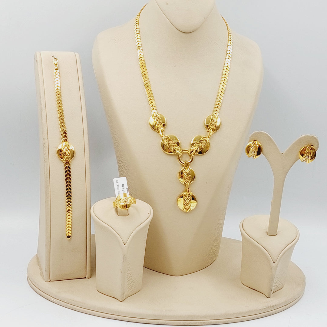 21K Gold Deluxe Spike Set by Saeed Jewelry - Image 2