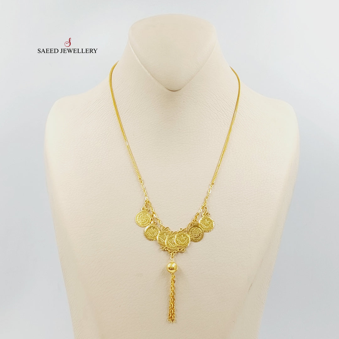 21K Gold Rashadi Balls Necklace by Saeed Jewelry - Image 1