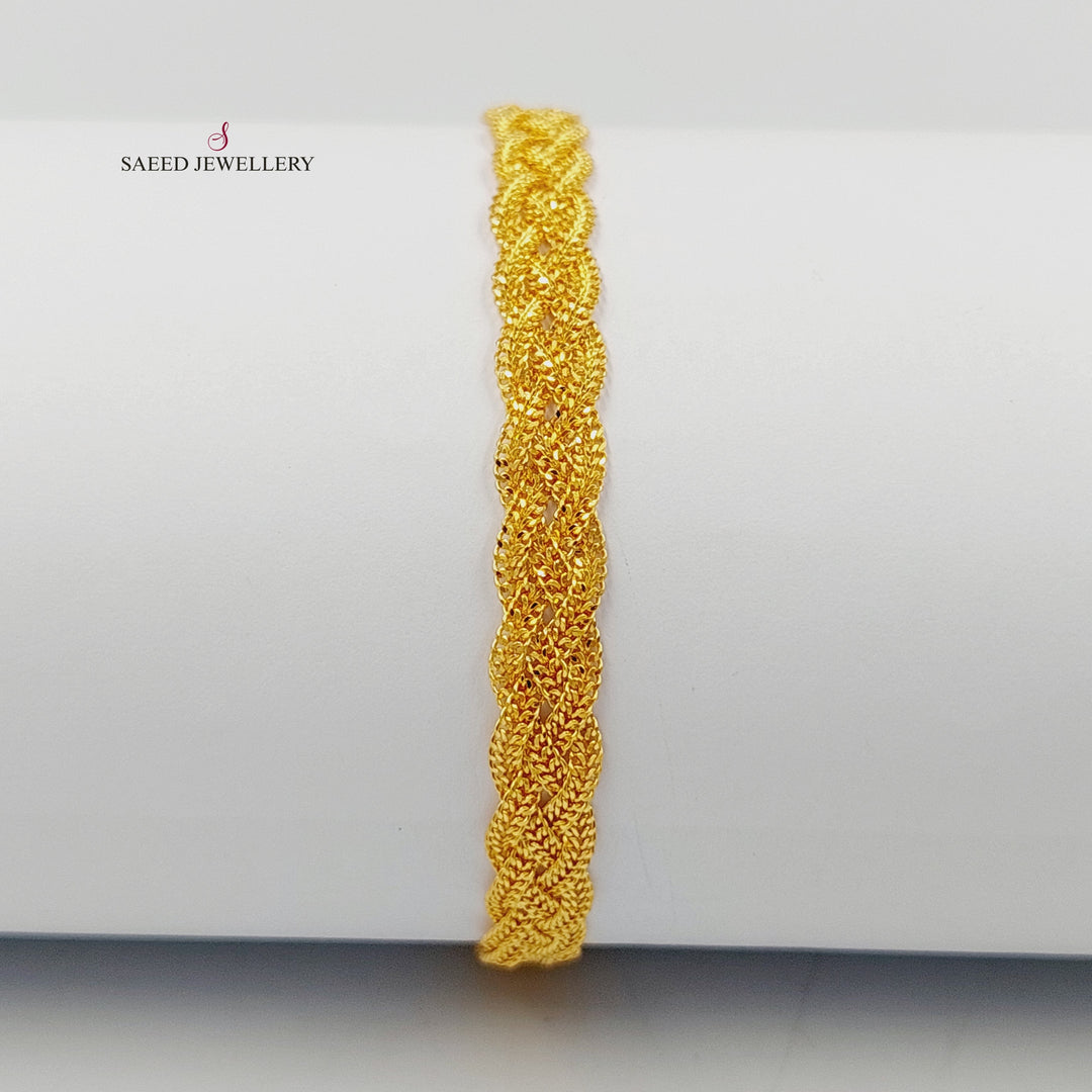 21K Gold Fancy Bracelet by Saeed Jewelry - Image 5