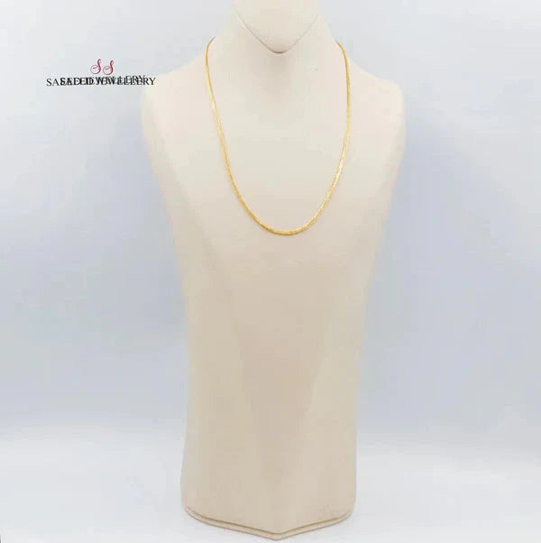 (2.5mm) Franco Chain Made of 21K Yellow Gold by Saeed Jewelry-28588