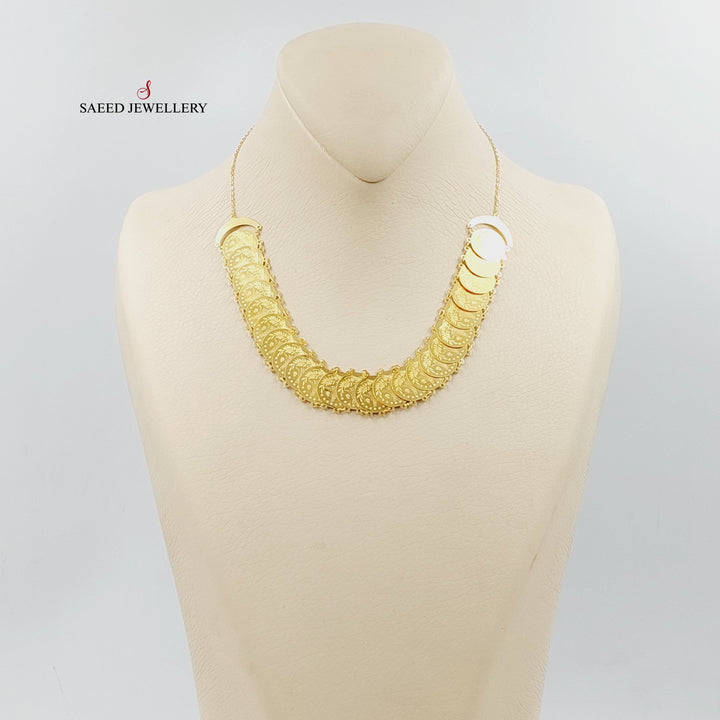 21K Gold Rashadi Eighths Necklace by Saeed Jewelry - Image 3