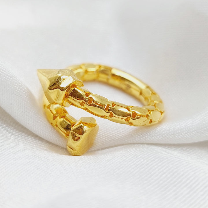 21K Gold Nail Ring by Saeed Jewelry - Image 8